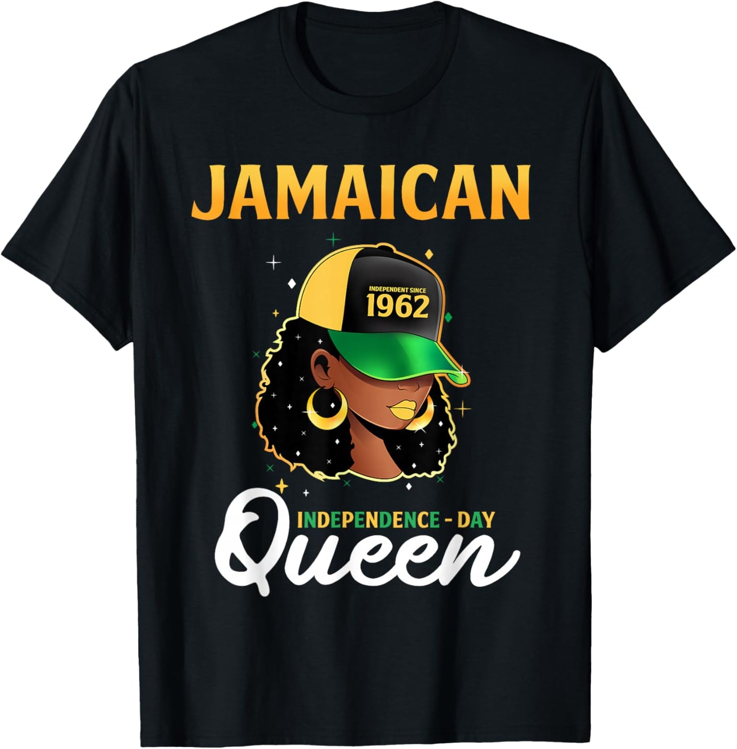 Jamaican Queen independence day 1962 T-Shirt - T-Shirt | Black