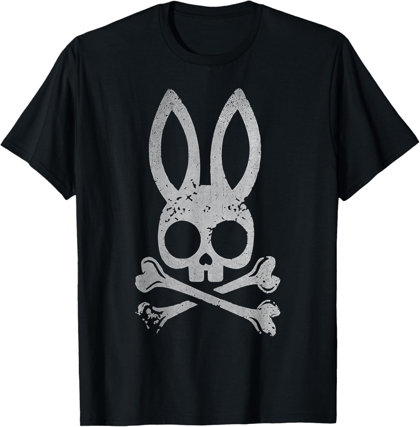 Jolly Roger Bunny Skull Crossbones Men Women Kids T-Shirt - T-Shirt | Black
