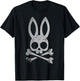 Jolly Roger Bunny Skull Crossbones Men Women Kids T-Shirt - T-Shirt | Black