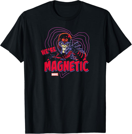 X-Men - Magneto We're Magnetic Valentine's Day T-Shirt - T-Shirt | Black