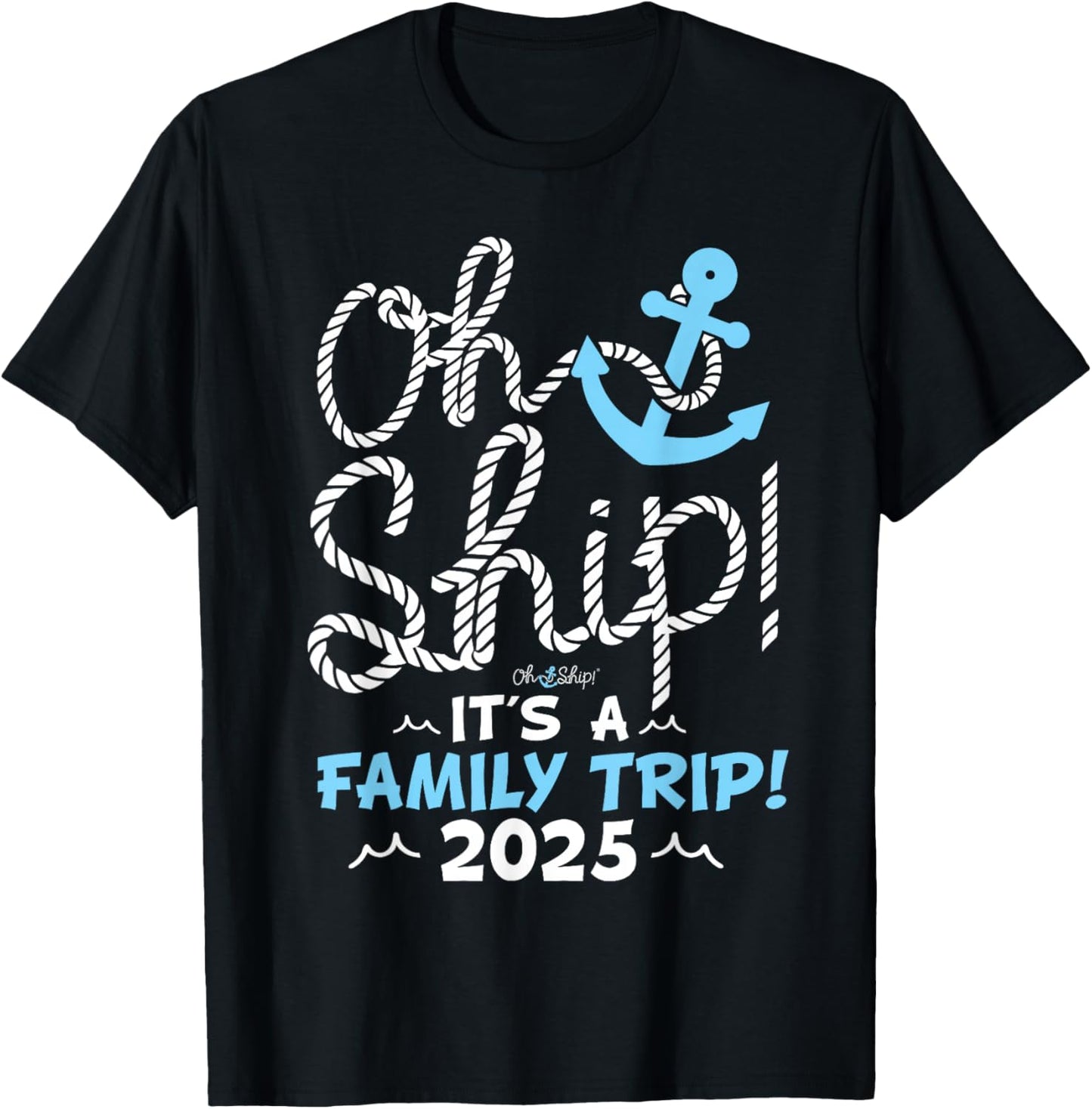 It's a Family Trip 2025, Group Matching Family 2025 Cruise T-Shirt - T-Shirt | Black