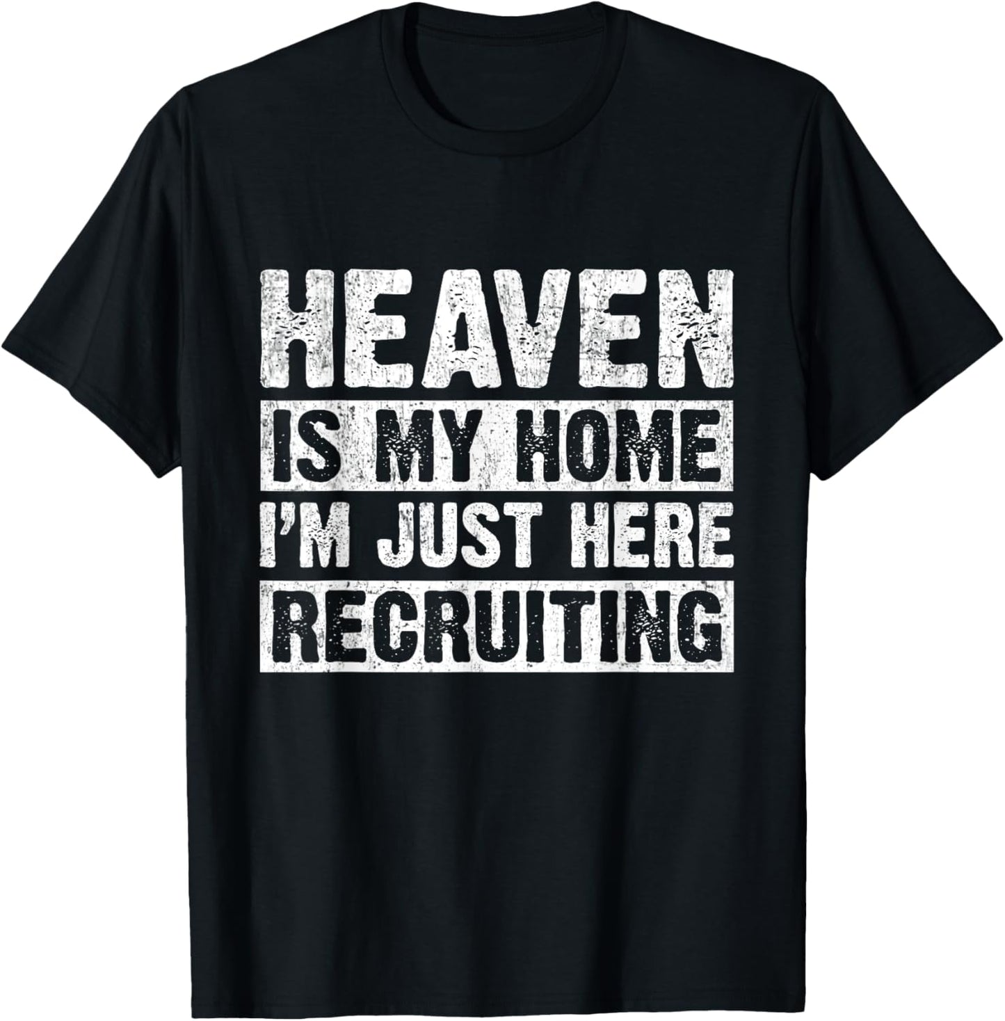 Heaven Is My Home Christian Religious Jesus T-Shirt - T-Shirt | Black