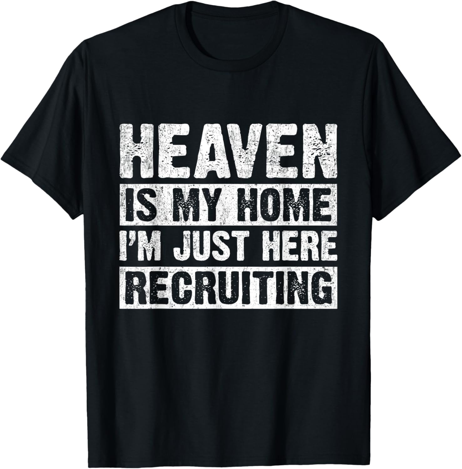 Heaven Is My Home Christian Religious Jesus T-Shirt - T-Shirt | Black