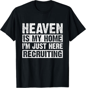 Heaven Is My Home Christian Religious Jesus T-Shirt - T-Shirt | Black