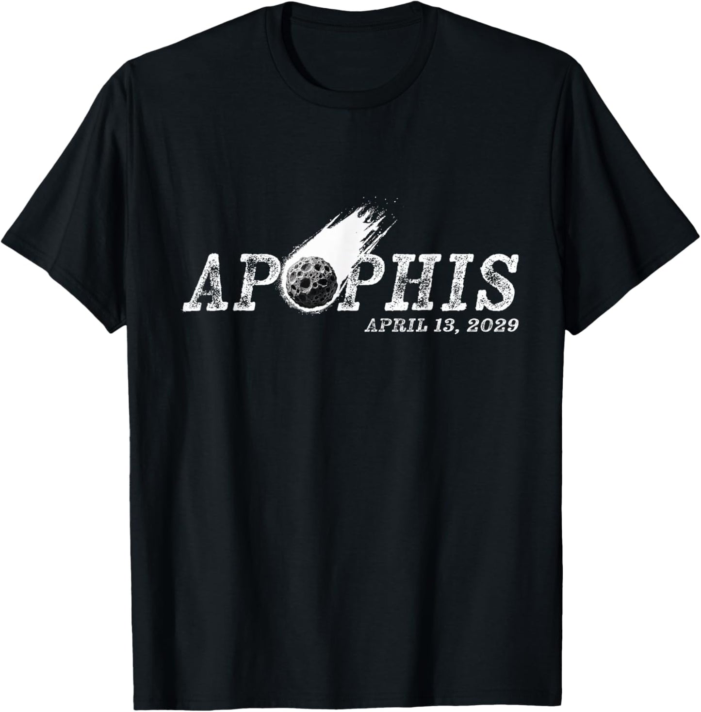 Asteroid Near Earth Object Apophis April 13 2029 T-Shirt - T-Shirt | Black