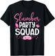 Girls Slumber Party Squad Sleepover Matching Pajama T-Shirt - T-Shirt | Black