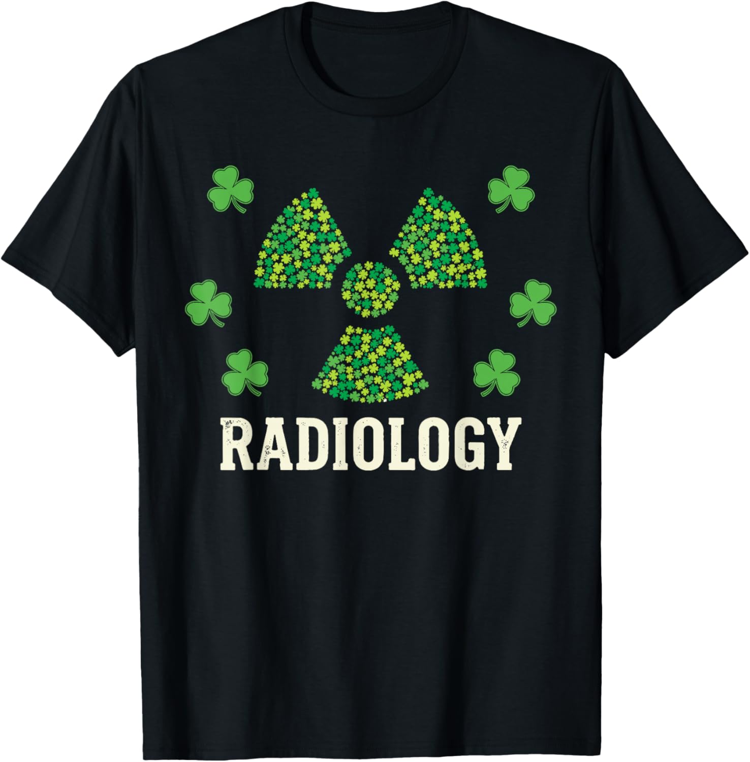 Xray Tech St Patricks Day Shirt Women, Shamrock Radiology T-Shirt - T-Shirt | Black