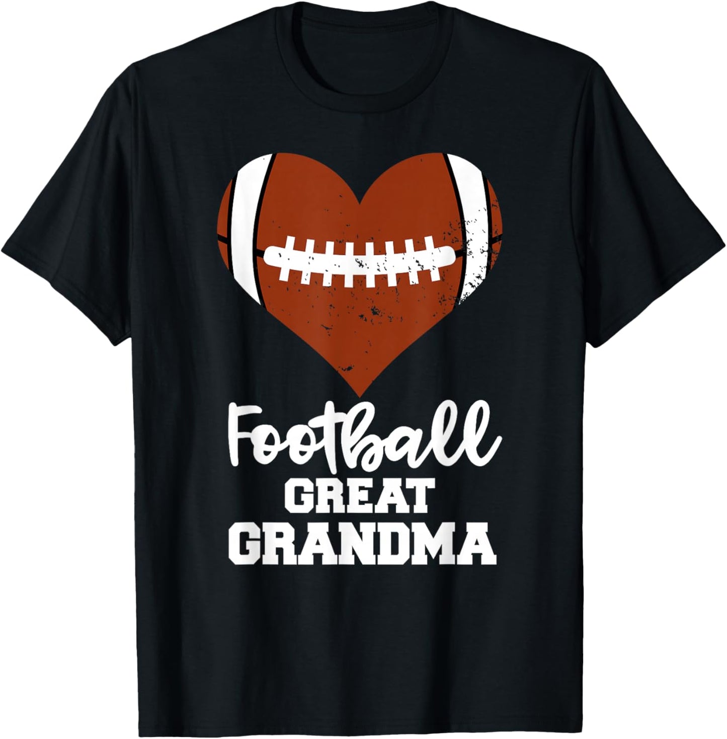 Football Great Grandma Funny Football Player Great Grandma T-Shirt - T-Shirt | Black