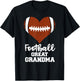 Football Great Grandma Funny Football Player Great Grandma T-Shirt - T-Shirt | Black