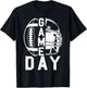 Game Day Football Season Funny Team Sports Vintage T-Shirt - T-Shirt | Black
