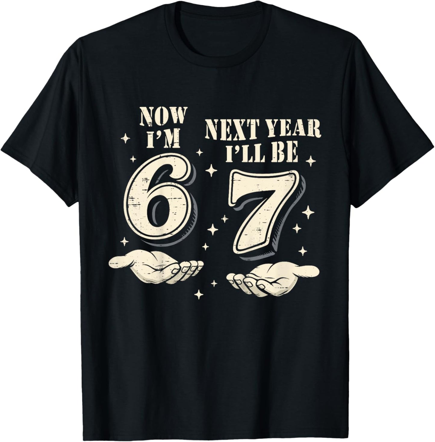 6 Year Old Birthday Boys Kids Now I'm 6 Next Year I'll be 7 T-Shirt - T-Shirt | Black