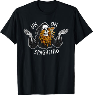 Uh Oh Spaghettio Halloween - -Adults, Black, Small, Short Sleeve, , Halloween novelty T-Shirt - T-Shirt | Black