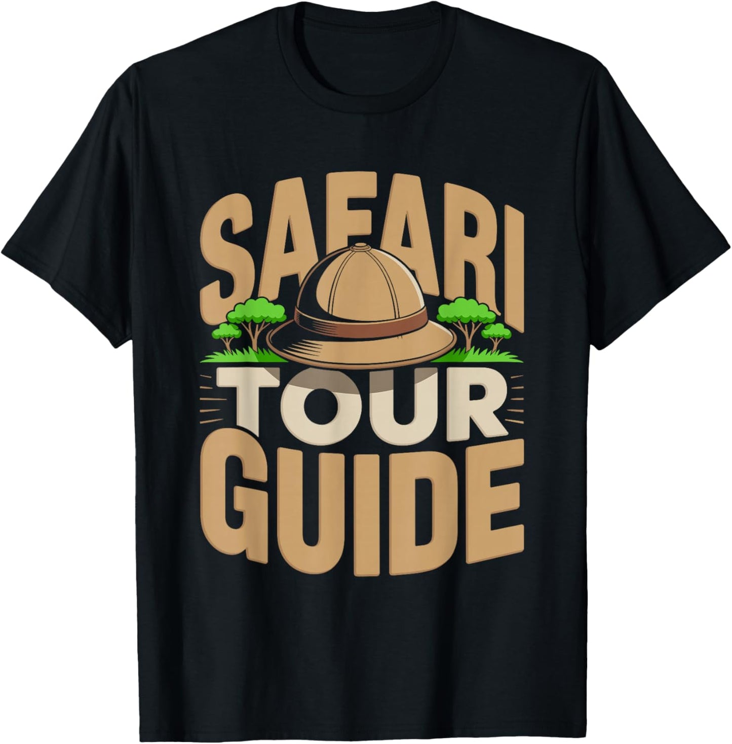 Safari Tour Guide Costume Halloween T-Shirt - T-Shirt | Black
