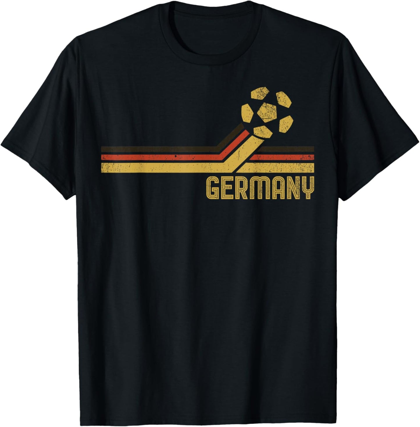 Deutschland Fußball 2026 Deutsche Fans Retro Vintage T-Shirt - T-Shirt | Black