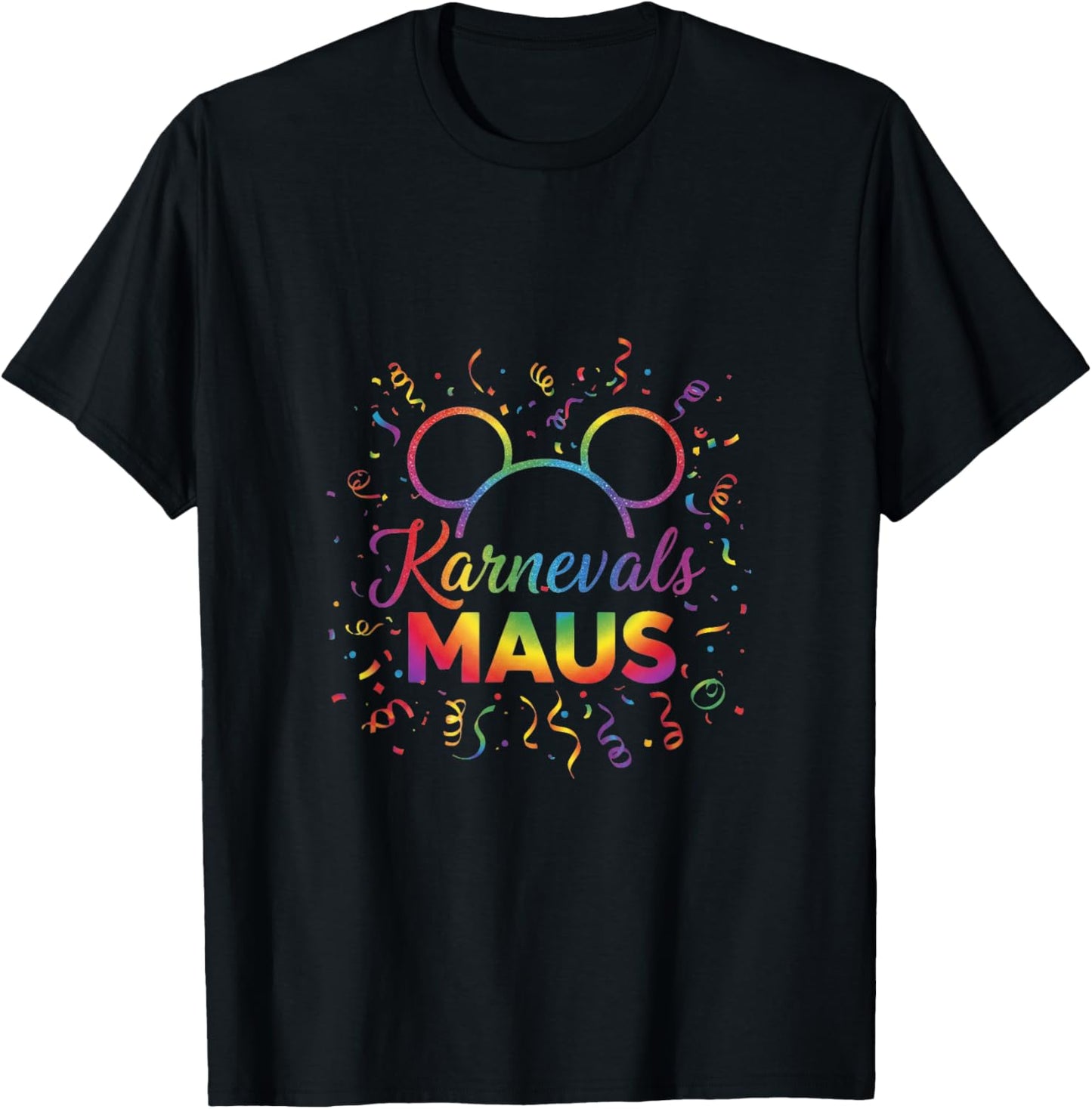 Carnival Mouse Carnival Alaaf Cologne For Cologne Carnival Mouse T-Shirt - T-Shirt | Black