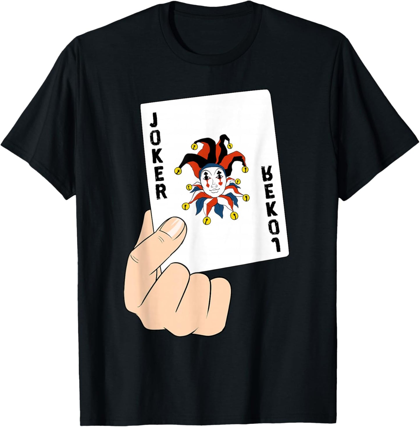 Funny Playing Cards Casino Game Joker T-Shirt - T-Shirt | Black