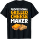 Funny Grilled Cheese Maker Art Women Grilled Cheese T-Shirt - T-Shirt | Black