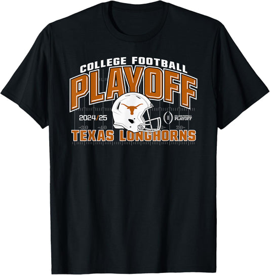 Texas Longhorns College Football Playoff CFP 2024-2025 T-Shirt - T-Shirt | Black
