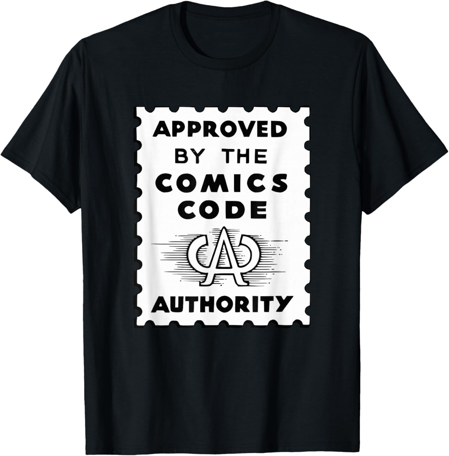 Vintage Comic Code Authority print for Comic Lovers T-Shirt - T-Shirt | Black