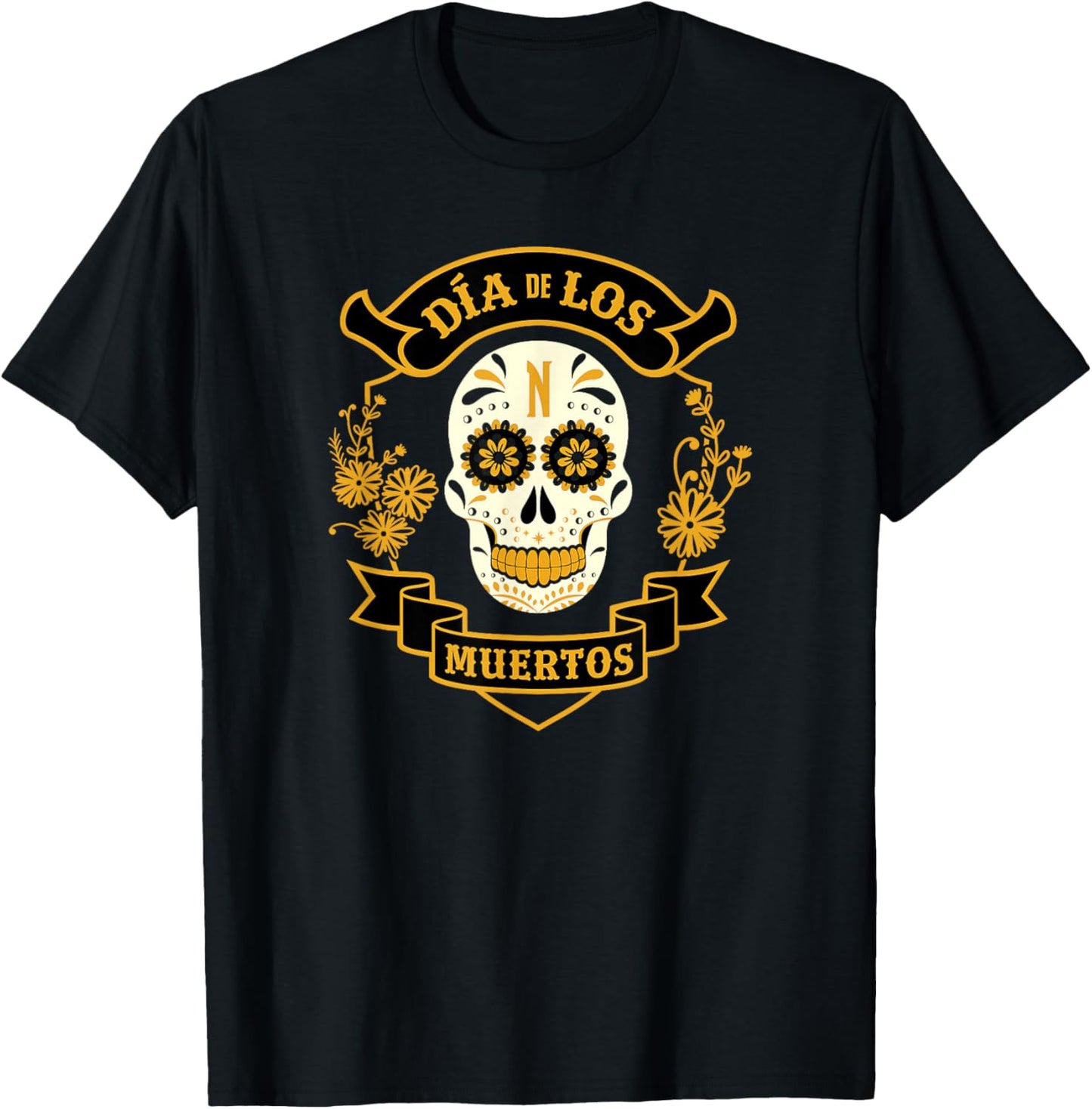 Wednesday - Día de Los Muertos T-Shirt - T-Shirt | Black