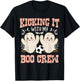 Spooky Halloween Soccer Kicking It With My Boo Crew T-Shirt - T-Shirt | Black
