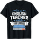 Funny English Teacher Watch Your Language T-Shirt - T-Shirt | Black