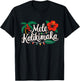 Mele Kalikimaka Hibiscus Palm Waikiki Big Island Christmas T-Shirt - T-Shirt | Black