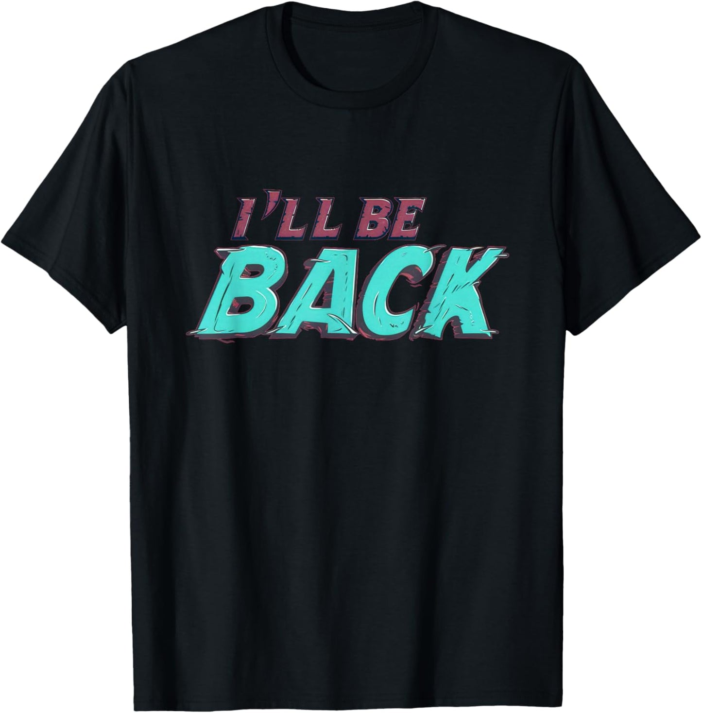 I'll be back Logo Costume T-Shirt - T-Shirt | Black