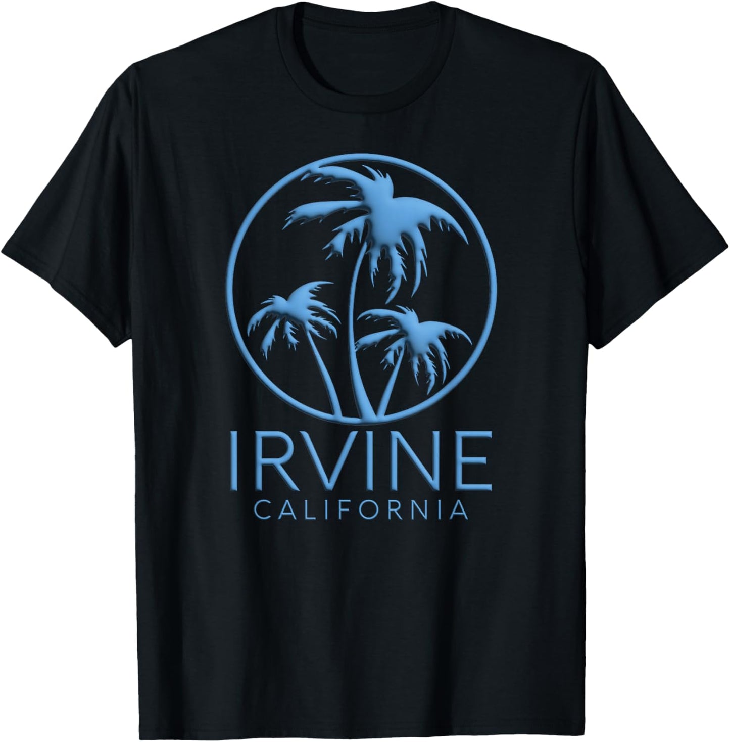 Irvine Orange County California Anaheim Retro Beach 949 OC T-Shirt - T-Shirt | Black