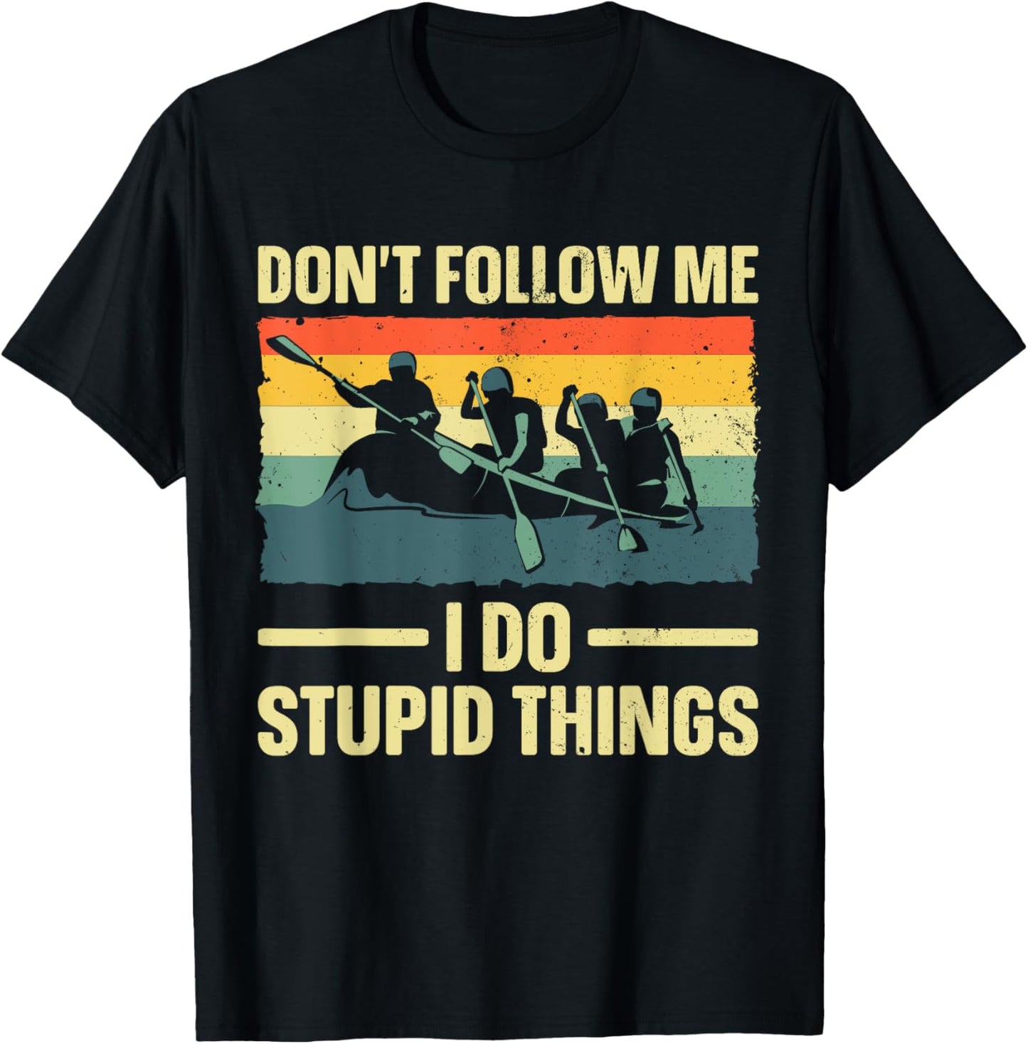 Best Rafting Art Women Whitewater River Raft Rafting T-Shirt - T-Shirt | Black