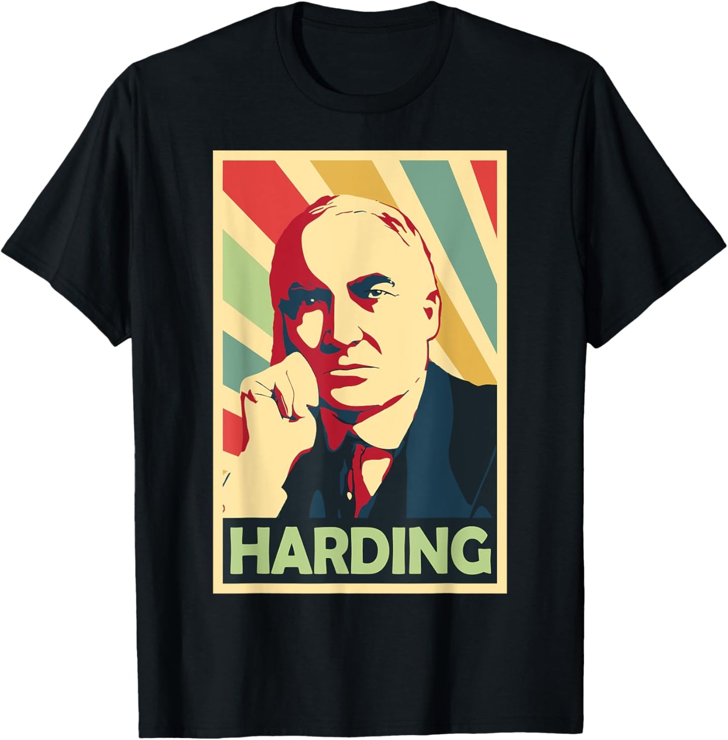 President Warren Harding T-Shirt - T-Shirt | Black