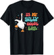 In My Silly Goose Era Retro Groovy Duck Saying Goose Meme T-Shirt - T-Shirt | Black