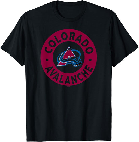 Colorado Avalanche Symbol White Officially Licensed T-Shirt - T-Shirt | Black