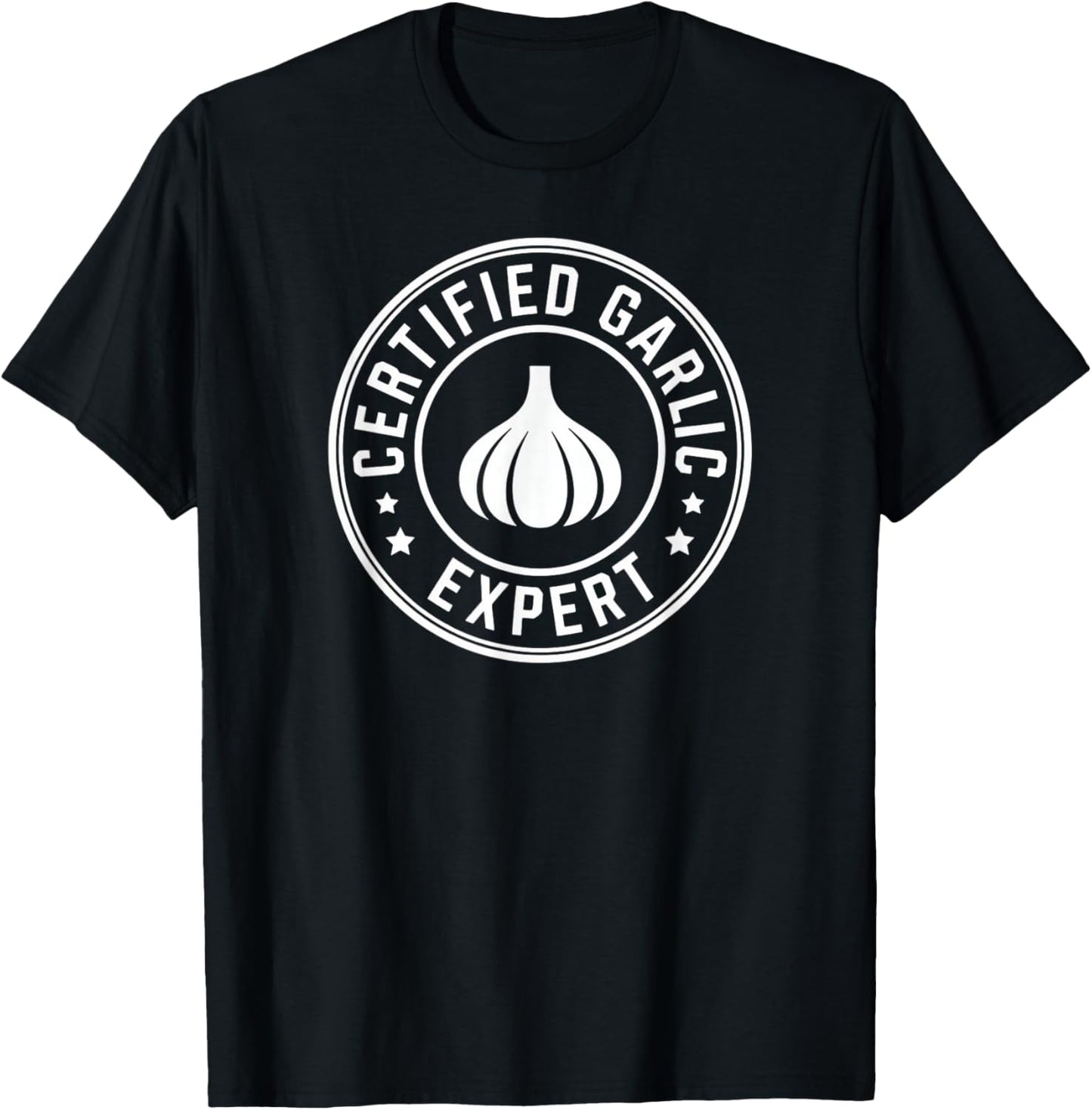 Garlic Expert | Funny Garlic T-Shirt - T-Shirt | Black