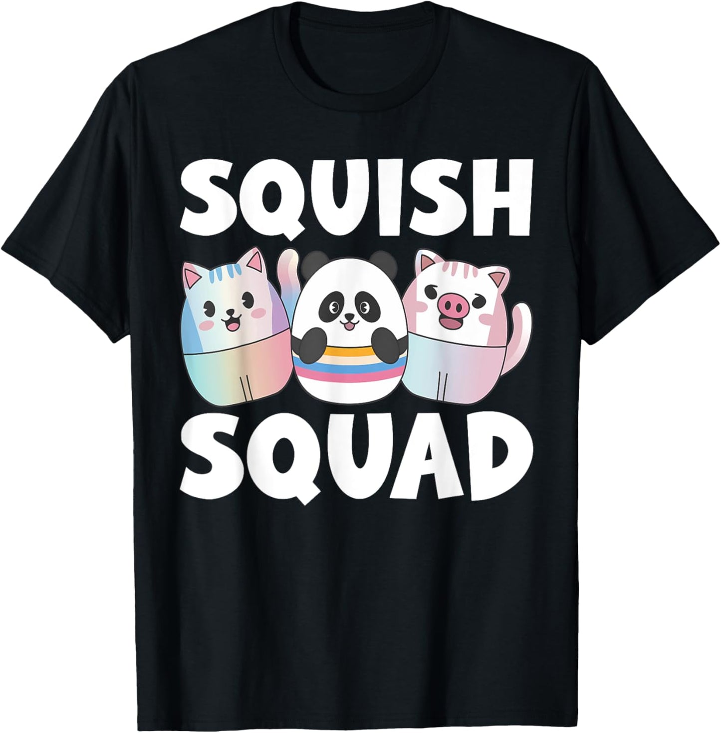 Squish Squad Birthday For Girls Kids Toddlers T-Shirt - T-Shirt | Black