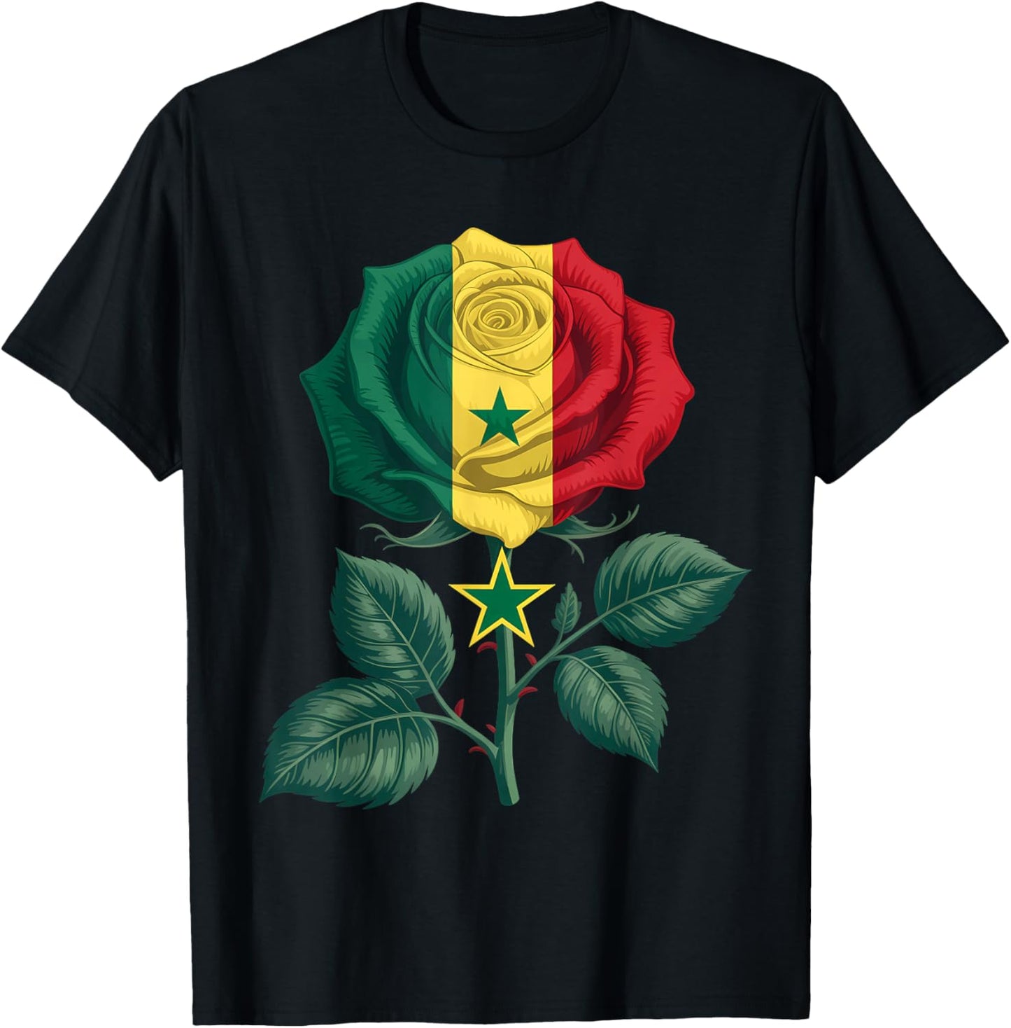 Senegal Flag Senegalese Pride T-Shirt - T-Shirt | Black
