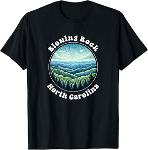 Blowing Rock North Carolina Mountains Vacation Souvenir T-Shirt - T-Shirt | Black