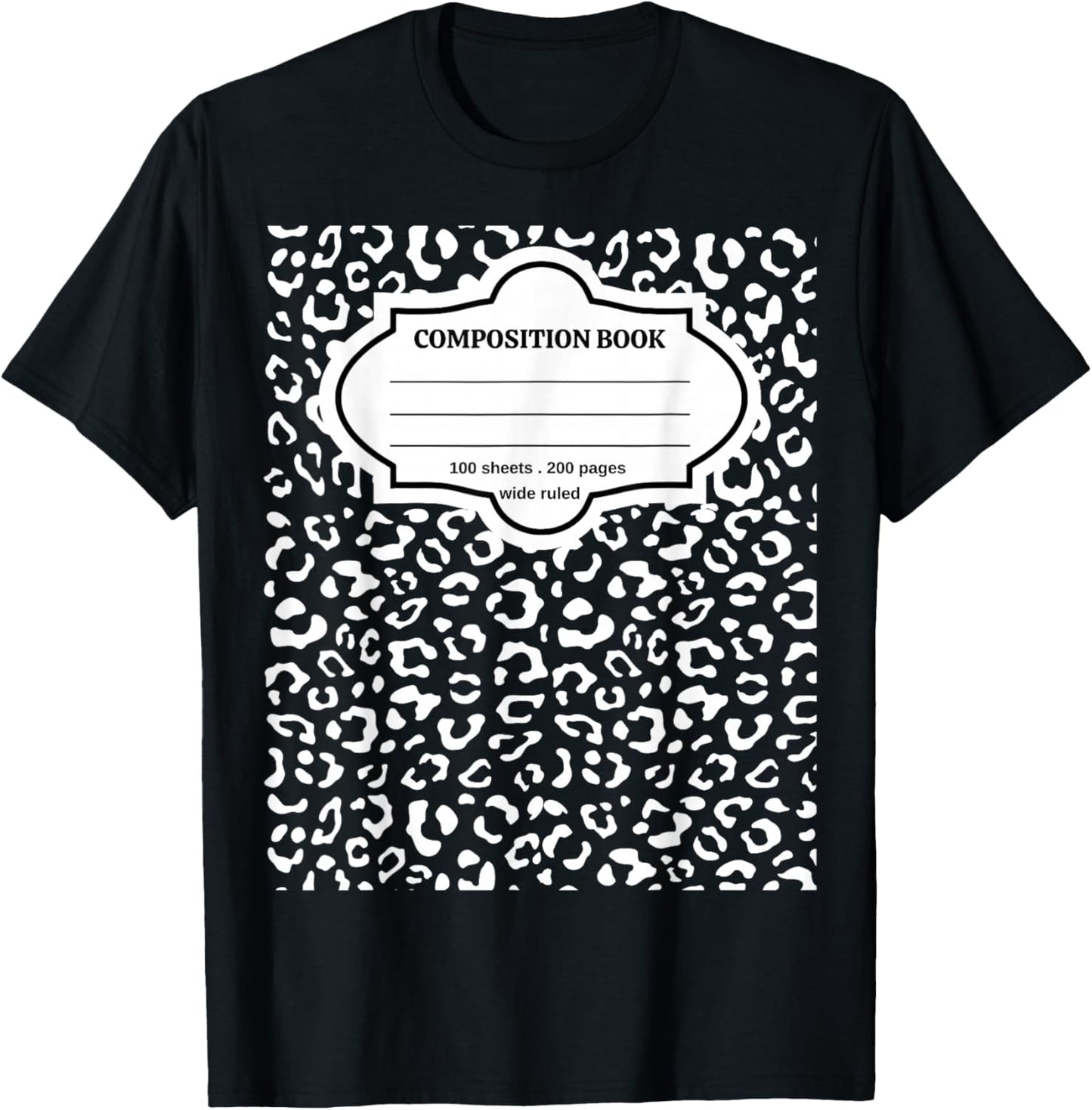 Composition Notebook Costume Matching Group Halloween School T-Shirt - T-Shirt | Black
