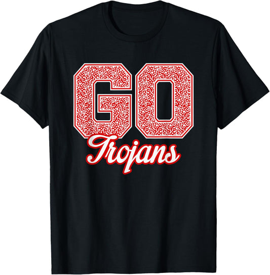 Troy Trojans GO! School Pride T-Shirt - T-Shirt | Black