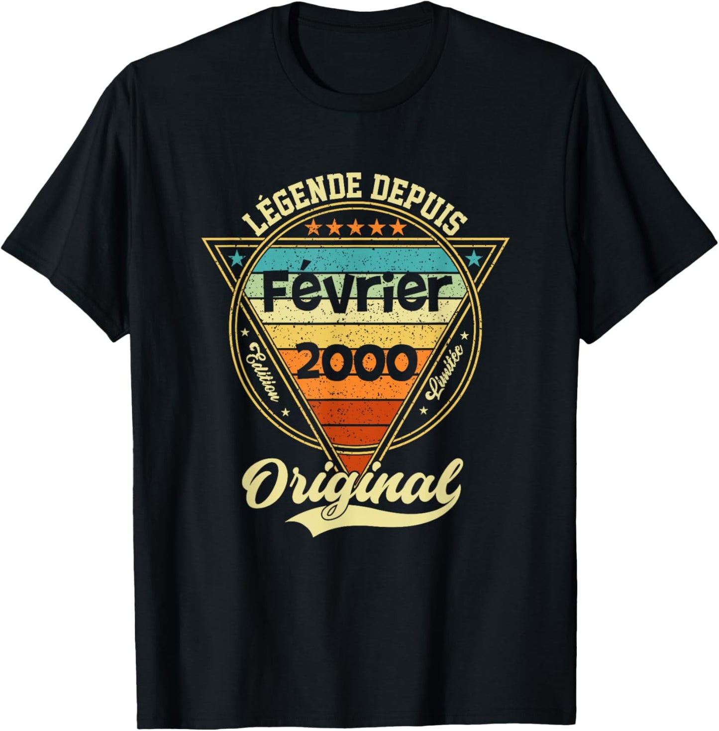 Legend Since February 2000 26th Anniversary T-Shirt - T-Shirt | Black