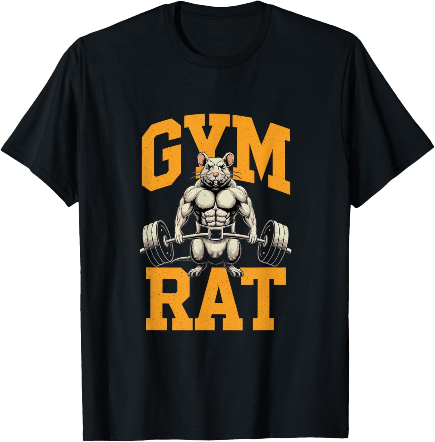 Gym Rat Meaning Gym Rat Costume Weight Lifting Gym Rat T-Shirt - T-Shirt | Black