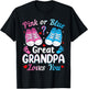 Pink or Blue Great Grandpa Loves You Baby Boy Girl T-Shirt - T-Shirt | Black