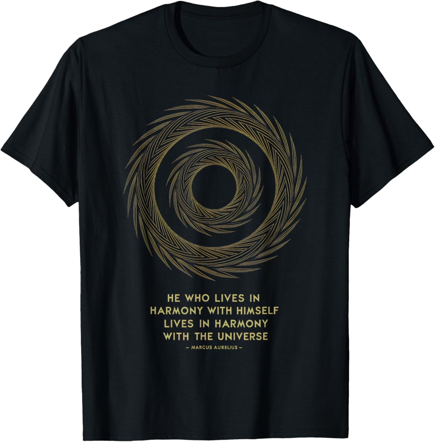 Marcus Aurelius Stoic Philosoper Quote Motivational Stoicism T-Shirt - T-Shirt | Black