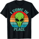 I Come In Peace im Peace Matching Couples Alien T-Shirt - T-Shirt | Black