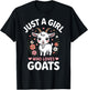 Just a Girl Who Loves Goats T-Shirt - T-Shirt | Black