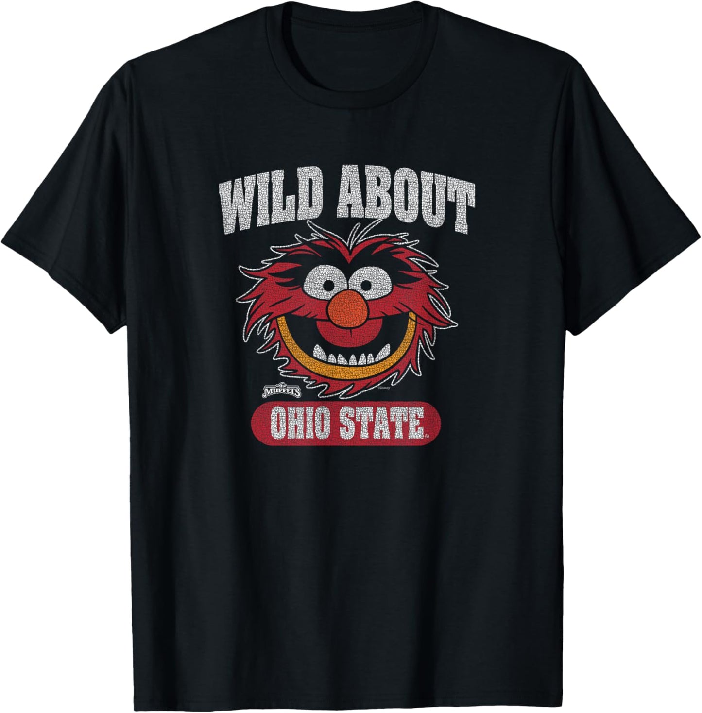 Ohio State Buckeyes Muppets Animal Black Officially Licensed T-Shirt - T-Shirt | Black