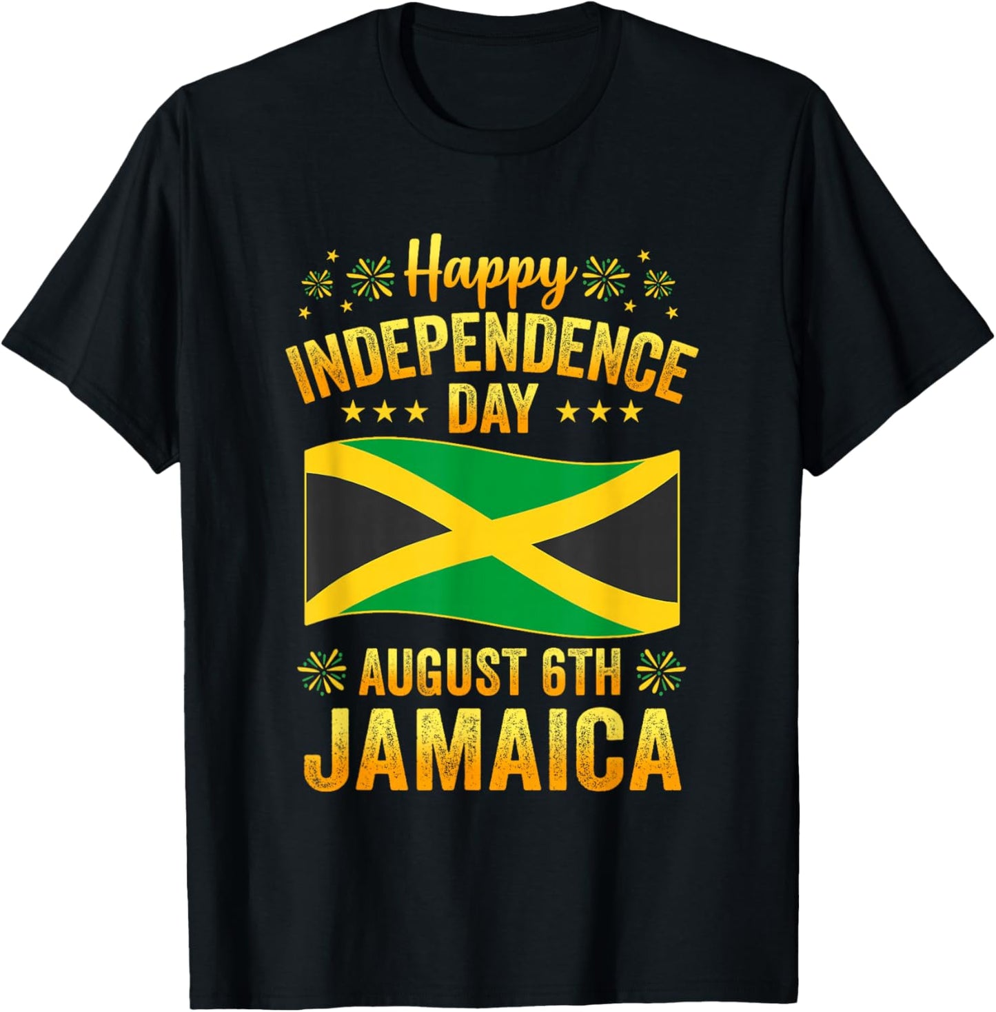 Proud Jamaican Happy Independence Day Jamaica 1962 Men Women T-Shirt - T-Shirt | Black