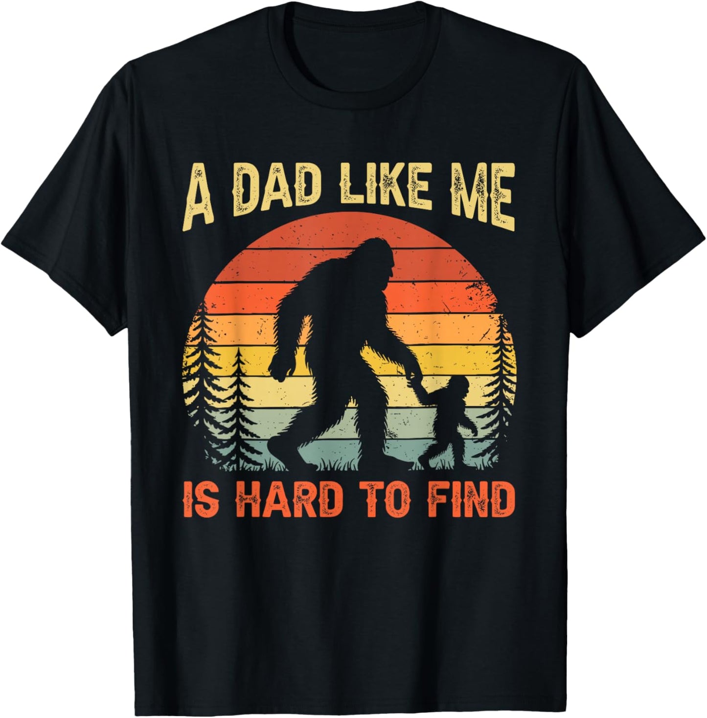 Sasquatch Papa T-Shirt - T-Shirt | Black