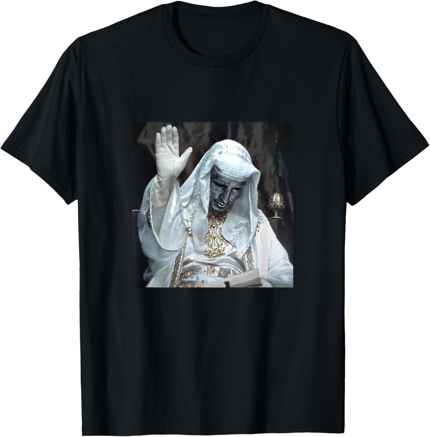 Silver Mask King Baldwin Meme T-Shirt - T-Shirt | Black