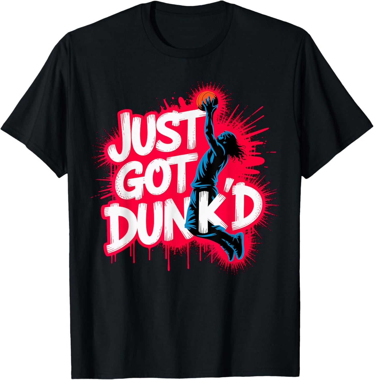 Baptized Jesus Just Got Dunked Baptism T-Shirt - T-Shirt | Black